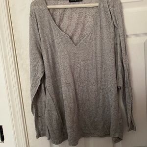 Oversized gray long sleeve